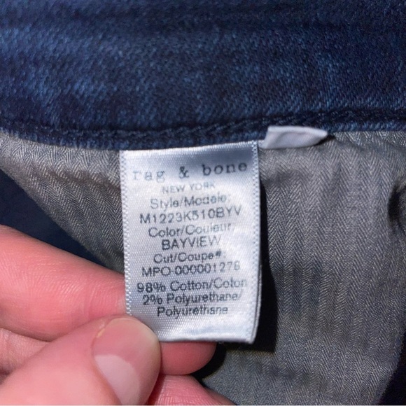 Rag & Bone Men’s Fit 2 Slim Fit Jean Bayview 30x28 - Picture 9 of 10